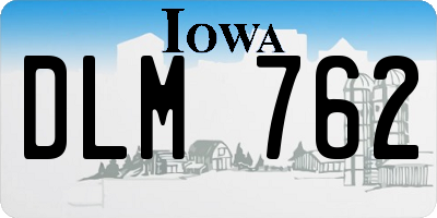 IA license plate DLM762