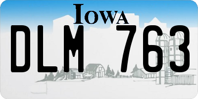 IA license plate DLM763