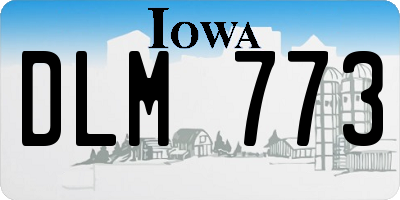 IA license plate DLM773