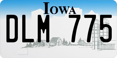 IA license plate DLM775