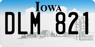 IA license plate DLM821