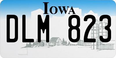 IA license plate DLM823