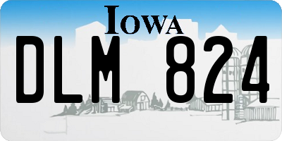 IA license plate DLM824