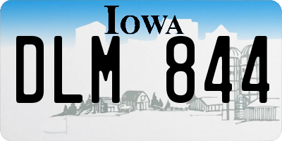 IA license plate DLM844