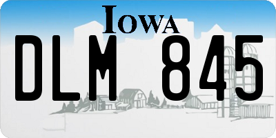 IA license plate DLM845