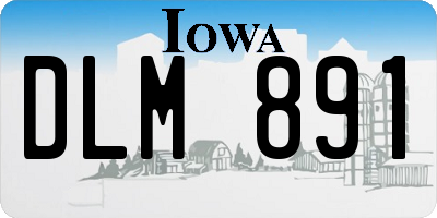 IA license plate DLM891