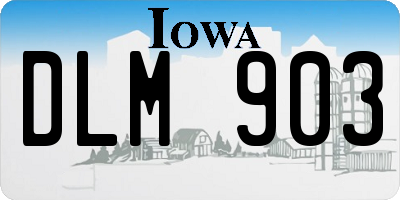 IA license plate DLM903