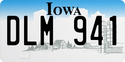 IA license plate DLM941