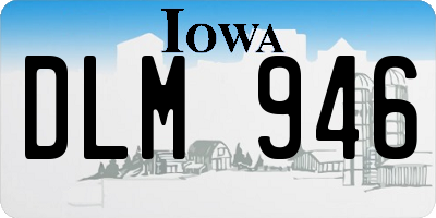 IA license plate DLM946