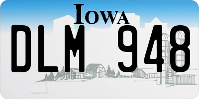 IA license plate DLM948