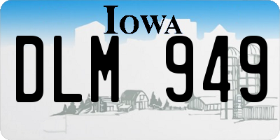 IA license plate DLM949