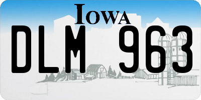 IA license plate DLM963