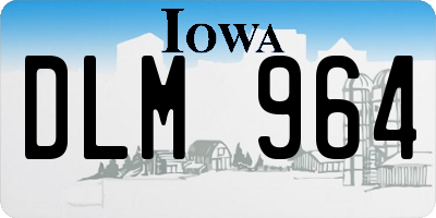 IA license plate DLM964