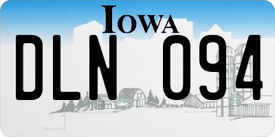 IA license plate DLN094