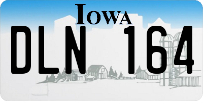 IA license plate DLN164