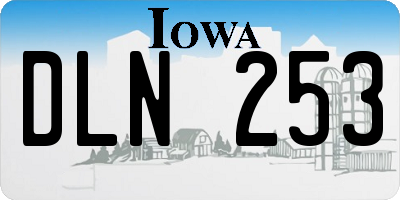 IA license plate DLN253