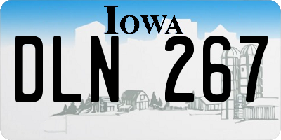 IA license plate DLN267