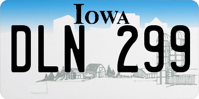 IA license plate DLN299