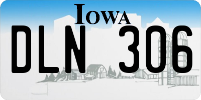 IA license plate DLN306