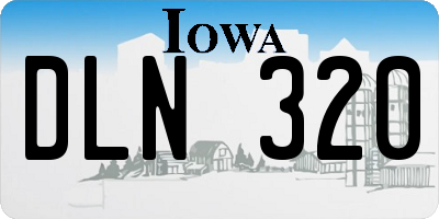 IA license plate DLN320