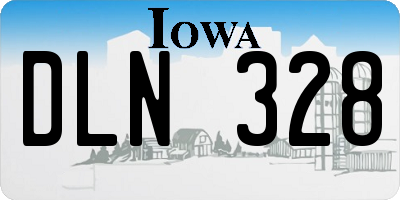 IA license plate DLN328