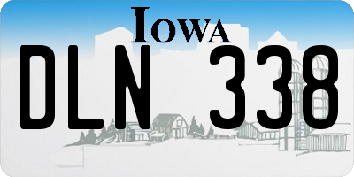 IA license plate DLN338