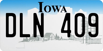 IA license plate DLN409