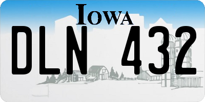 IA license plate DLN432