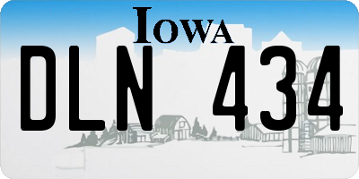 IA license plate DLN434