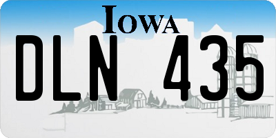 IA license plate DLN435