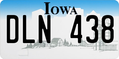 IA license plate DLN438