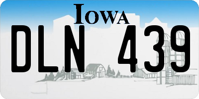 IA license plate DLN439
