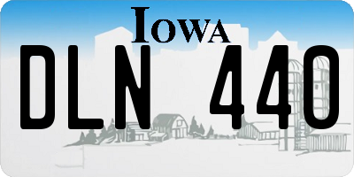 IA license plate DLN440