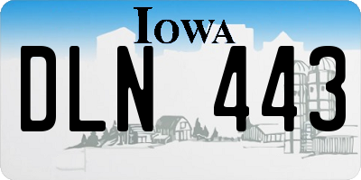 IA license plate DLN443