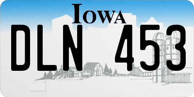 IA license plate DLN453