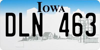 IA license plate DLN463
