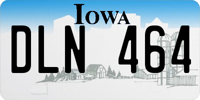 IA license plate DLN464