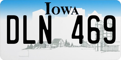 IA license plate DLN469