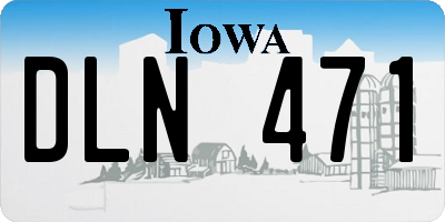 IA license plate DLN471
