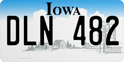 IA license plate DLN482