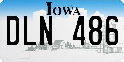 IA license plate DLN486