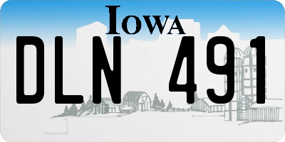 IA license plate DLN491