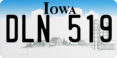 IA license plate DLN519