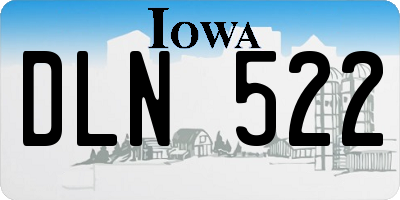 IA license plate DLN522