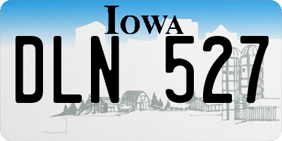 IA license plate DLN527