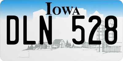 IA license plate DLN528