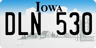 IA license plate DLN530