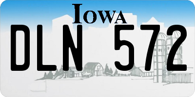IA license plate DLN572