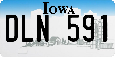IA license plate DLN591