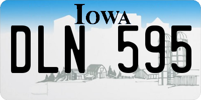 IA license plate DLN595